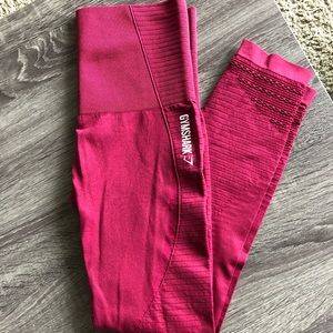 Gymshark Beet High-Waisted Seamless leggings